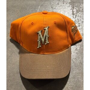 Pheasants Forever Polaris Orange Brown "M" Adjustable Strapback Baseball Hat